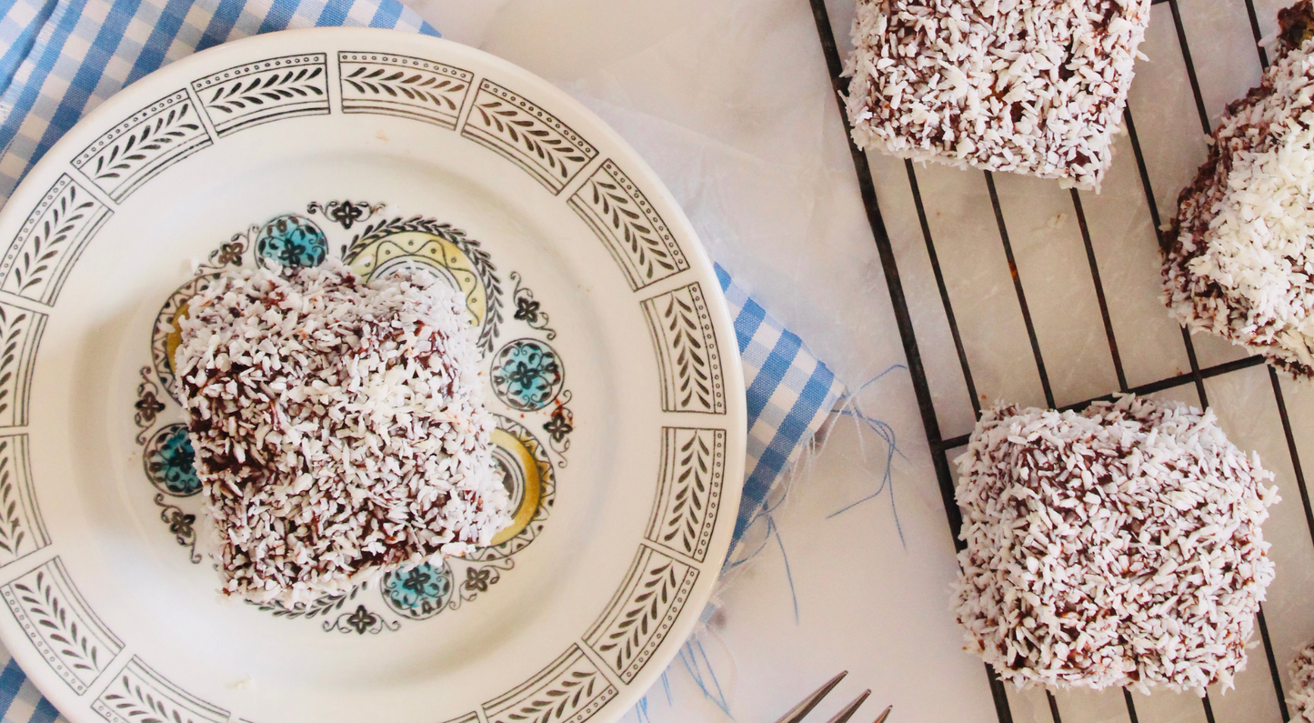 Vegan Chocolate Orange Lamingtons